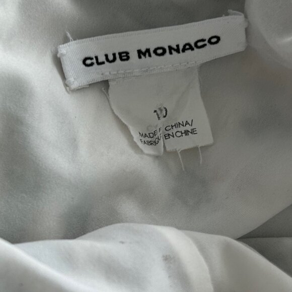 Club Monaco Multi Color Floral Silk V-Neck Dress Sz 10 - Picture 3 of 7